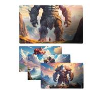 PERSONALISED Mythical Sizes GAMING Mousemat Custom HD Photo Text Design Vivid Colours Non Slip Water and Stain Resistant (Titan (1000 x 600mm x 4mm))