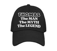 Personalised Name Cap The Man The Myth The Legend (UK, Alpha, One Size, Black)