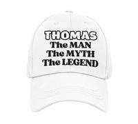 Personalised Name Cap The Man The Myth The Legend (UK, Alpha, One Size, White)