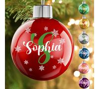 Personalised Name Christmas Bauble - Customize Your Ball, Monogram Ball, Personalised Christmas Tree Bauble, Decoration for Family, Kids, Friends, Pets