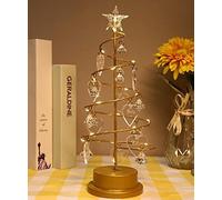 Personalised Name Christmas Tree Light Custom 1-10 Name Mini Christmas Tree With Acrylic Heart-Shaped Pendant Home Decor Gift For Family Christmas Holiday Party (27 * 11 * 10 cm,style 1)