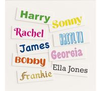 Personalised Name Custom Text Vinyl Sentence Decal, Bold Labels Waterproof Decals for Bottles, Tumblers, Weddings, Glass, Gifts | Fonts & Colour Options