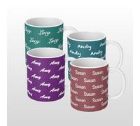 Personalised Name Custom Your Text Mug Gift Coffee Tea Cup Gift with Coaster Option | Large Handle | Spacious 11oz | Dishwasher Safe | Made in UK |
