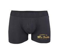 Personalised Name/Date Property Of Boxers - Funny Rude Novelty Joke Gifts Presents Ideas Valentines Day Birthday Christmas Anniversary Boxer Shorts Pants Underwear (2XL, Black)