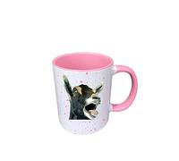Personalised Name Farm Animal Goat Mug - Gift for farmers and smallholders - Country Living - Farmhouse Decor and Homeware (Red)