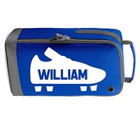 Personalised Name Football Boots Bag Children's Sports Bags Rugby PE Gym Kit Back to School for Boys Girls Kids - Bright Royal
