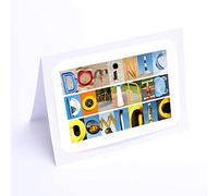 Personalised Name Gifts for Kids. Dominic 7x5 Photo Print.