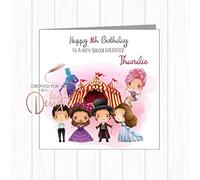 Personalised Name Greatest Showman Birthday Card Daughter Sister Granddaughter Niece ANY AGE