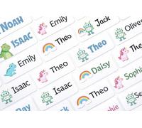 Personalised Name Labels for Clothes - 140 Durable Stick-On Labels - Machine & Dishwasher Proof - Peel & Stick Clothing Labels for School, Nursery, Uniforms, Bags & Accessories