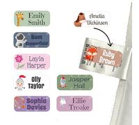Personalised Name Labels for Clothes & Items - Stick On School and Nursery Name Tags - Waterproof, No Iron - 30mm x 13mm Larger Size (120)