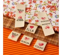 Personalised Name Labels for Clothes & School Uniforms - Sew In & Sew On - 100PCS
