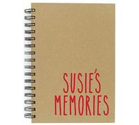 Personalised Name Memories - Vinyl Sticker Decal Transfer Label for Notebook, Journal, Memory Box (Large - 6cm Tall Capital Letter Height)