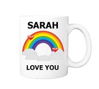 Personalised Name & Message Rainbow Mug - Makes a Great Mug for Birthday, Christmas or just Because.