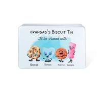 Personalised Name Metal Biscuit Tin Shortbread Cookies Gift Tin Cookie Jar Cookies Gift Box with Lid Home Kitchen Food Gifts Storage Containers Canister Custom Biscuits Tin Gift for Grandma Mom Dad