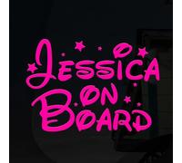 Personalised Name On Board Sticker Child Safety Vinyl Decal Car Van Window