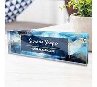 Personalised Name Plate for Desk, Custom Acrylic Desktop Accessories Office Decor for Women Men, Offices Gift for Coworkers Boss Teacher, Employee Appreciation Gifts