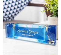Personalised Name Plate for Desk, Custom Acrylic Desktop Accessories Office Decor for Women Men, Offices Gift for Coworkers Boss Teacher, Employee Appreciation Gifts