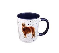 Personalised Name Shetland Pony Horse Mug - Perfect Equestrian Gift - Horse and Rider Mug - Pony Lover Gift - Horse Gift - Equine Presents (White)