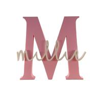 Personalised Name Sign Custom Kids Room Nursery Decor Gift (Pink)