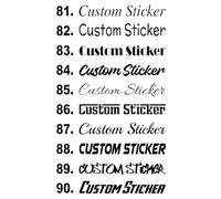 Personalised Name Stickers Custom Vinyl Decal Quotes Text Names Wording Slogan Phrase Die Cut Vinyl Car Window Bumper Bedroom Wall Stickers Decals Graphics