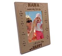 Personalised Nana Photo Frame Gift The Reasons I Love You (5 x 7 Inch)