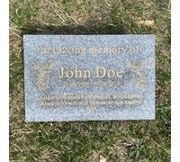 Personalised Natural Blue Grey Granite Memorial Plaque, Popular Motifs, 20mm Thick, Multiple Size, Granite Headstone, Engraved, Crematorium, Grave, Memorial Stone, Memorial