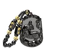 personalised necklace 2022 New Obsidian Twelve Constellation Pendant National Wind Tiger Necklace Men and Women Couple Faith Amulet Jewelry gifts