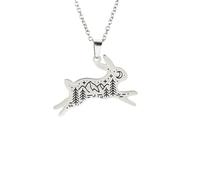 personalised necklace Gothic Rock Rabbit Pendant Necklace Fashion Cool Bunny Night Scenes Pattern Necklaces Hip Hop Jewelry for Woman Man
