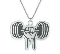personalised necklace Manual Lifting Dumbbell Necklace for Men and Women Pendant Keel Chains Exercise Punk Choker Jewelry Gifts gifts
