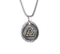 personalised necklace Men's Evil Eye Pendant Necklace Vintage Punk Charm Jewelry God's Eye All Seeing Eye Proatigue Fashion gifts