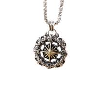personalised necklace Nautical Starlight Compass Pendant Men Retro Pirate Anchor Necklace Personality Punk Trend Jewelry