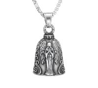 personalised necklace Retro Dominator Angel Wings Necklace for Men Bell Pendant Personality Motorcycle Hip Hop Rock Party Amulet Jewelry Accessories gifts