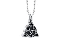 personalised necklace Stainless Steel Tribal Celtic Knot Memorial Cremation Pendant Urn Necklaces for Ashes Cremation Jewelry for Men gifts