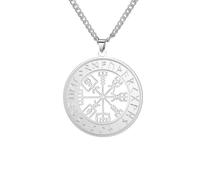 personalised necklace Viking Rune Compass Pendant Necklace for Men Vintage Chains Amulet Jewelry Accessories Gifts gifts