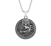 personalised necklace Vintage Viking Warrior Pendant Chain Longship Chain Single Nordic Celtic Knot Necklace Charm Jewelry Wholesale gifts