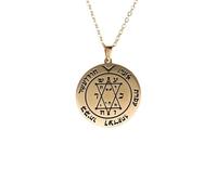 personalised necklace Witchcraft The Second Pentacle of Jupiter Seal of Solomon Necklaces Hexagram Pendant Neck Chain Talisman Amulet Jewelry gifts