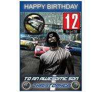 Personalised Need For Speed Game Inspired Birthday Card for Xbox Box and PS4 (PS4)