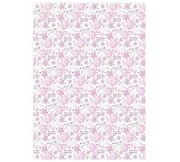 Personalised New Baby Gift Wrapping Paper For Girl and Boys By Paper Themes (Pink Feet)