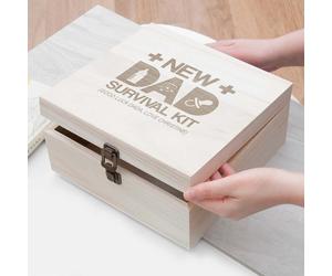 Personalised New Dad Survival Kit Box