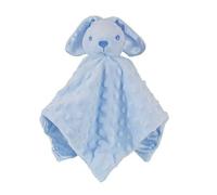 Personalised Newborn Baby Boys Girls Toy Comforter Blankets Elephant, Bunny, Giraffe, Zebra Teddy Embroidered Name | Gift Toy Comforter (Blue Dimple Bunny)