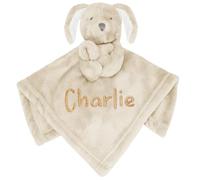 Personalised Newborn Baby Luxury Neutral Cuddle Blanket (Caramel)