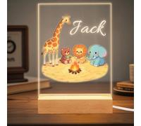 Personalised Night Light for Kids,Custom Baby Bedside Lamp with Star and Moon Design,Bedroom Night Lamp for Girls and Boys,Unique Birthday Gift