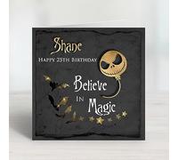 Personalised - Nightmare Before Christmas Birthday Card - Believe in Magic