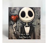 Personalised Nightmare Before Christmas Jack Skellington Valentines Day Card