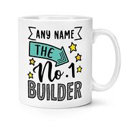 Personalised No.1 Builder Name 10oz Mug Cup
