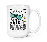 Personalised No.1 Manager Name 15oz Large Mug Cup