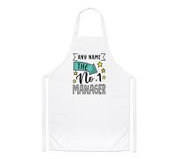 Personalised No.1 Manager Name Chefs Apron