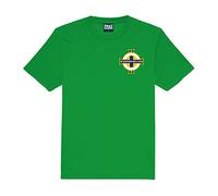 Personalised Northern Ireland Shirt Home Supporters' Gear Kids Kelly Green Tshirt Kit Best Birthday Gift for 3 to 13 Year Olds (7/8 Years)