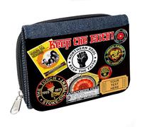 Personalised Northern Soul Denim Purse Music Coin Money Womens Keep The Faith Music Birthday Wallet Gift KS65