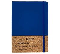 Personalised Notebook A5 Natural Cork | To Do List, Wedding Planner | Journal Hardback Eco-Friendly Notepad | Valentines, Mother's Day, Anniversary, Wedding, Teacher Gift | Choose Design (Blue)